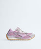 Bottega Veneta Orbit Sneaker — Pink Metallic & Silver