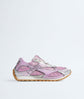 Bottega Veneta Orbit Sneaker — Pink Metallic & Silver