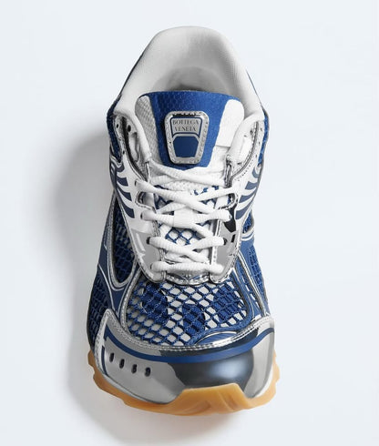 Bottega Veneta Orbit Sneaker — Pink Metallic &amp; Silver