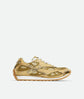 Bottega Veneta Orbit Sneaker — Pink Metallic & Silver