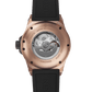 rose gold stainless steel watch