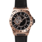 rose gold stainless steel watch