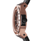 rose gold stainless steel watch