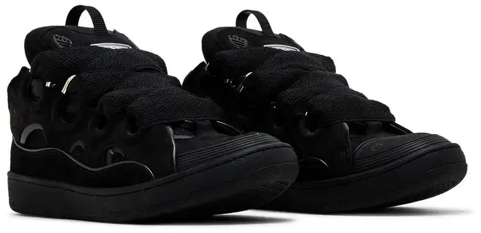 LANVIN curb leather sneakers