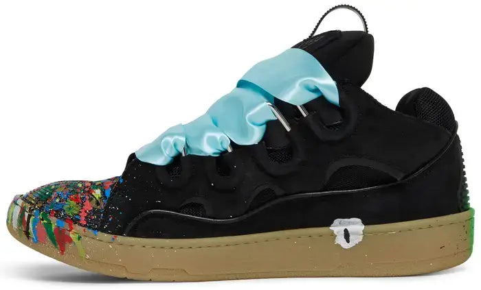 LANVIN curb leather sneakers