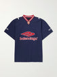 Balenciaga Soccer Jersey T-Shirt Navy - Front flat lay